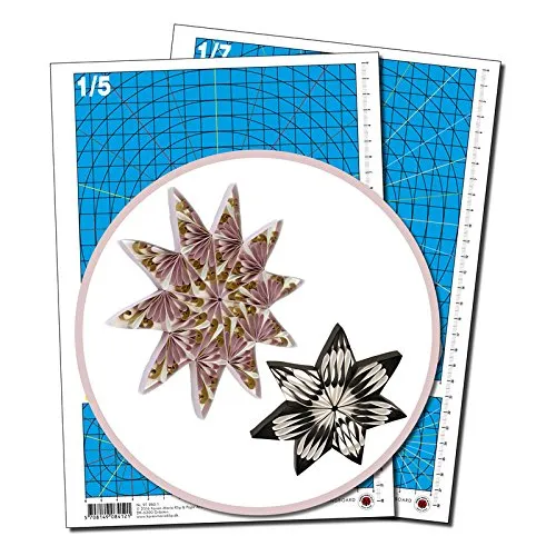 Karen Marie Klip Papirmuseets By A/S Quilling Unterlage/Messbogen/Matte 1/5 & 1/7