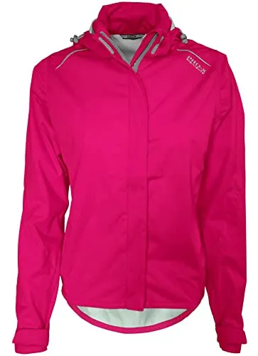 PRO-X elements Damen Jacke Layla, Jazzy - Atmungsaktive Bike-Regenjacke - Fahrradbekleidung - Hochwertige, wasserdichte und bewegungselastische Jacke mit extremem Stretch für optimale Bewegungsfreiheit und Komfort beim Radfahren.