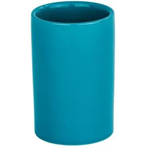 Wenko Zahnputzbecher Polaris, 21999100, Keramik, petrol, 7 x 11 cm