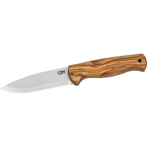CJH Outdoormesser 11 cm grau - Feststehendes Taschenmesser mit 11 cm Klinge und eleganter grauer Farbe, ideal für Bushcraft, Trekking und Camping – jetzt entdecken!
