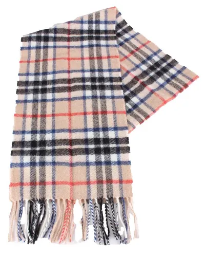 Locharron of Scotland Unisex Tartan Wolle Schal - Beige