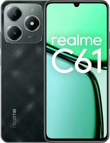 Realme C61 Smartphone 256GB – Dunkelgrün, 6.75 Zoll Dual-SIM - Handy mit 256GB Speicher, großem 6.75 Zoll Display und Android 14 – ideal für Multimedia und Apps.