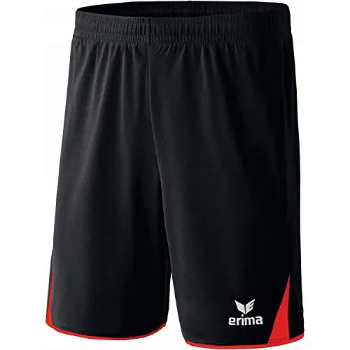 Erima 5-CUBES Trainingshose für Handballshorts 152 - Hochwertige Trainingsbekleidung aus 100% Polyester, ideal für Handballspieler. Bequemer Schnitt in Schwarz/Rot für optimale Bewegungsfreiheit.