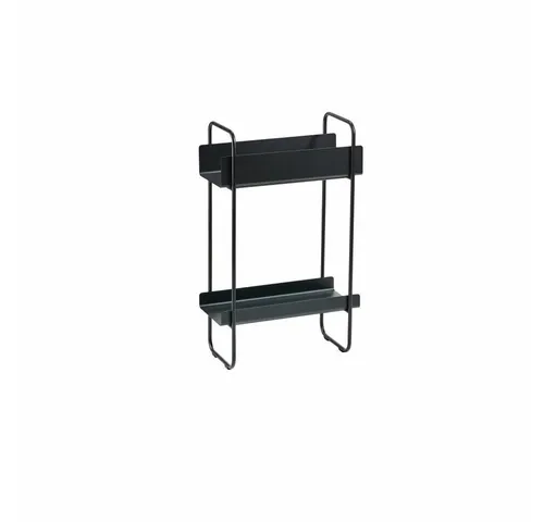 Zone Denmark Standregal A-Console Table Schwarz 77 cm - Schmaler Konsolentisch aus pulverbeschichtetem Metall, ideal für kleine Räume. Mit zwei vielseitigen Ablagen für Ordnung im Flur oder Wohnzimmer.