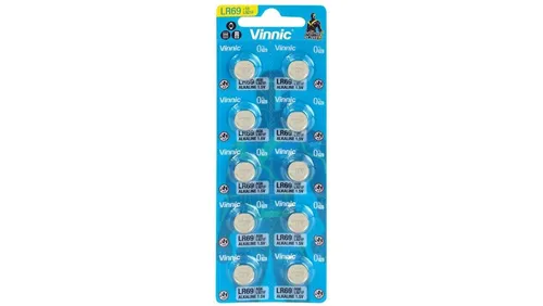 Vinnic Alkaline Batterie G6 / AG6 / LR921 / LR920 / LR69 - 10 Stück - Zuverlässige Mehrzweckbatterien für verschiedene Geräte. Lange Lebensdauer und stabile Leistung für Ihren täglichen Bedarf.