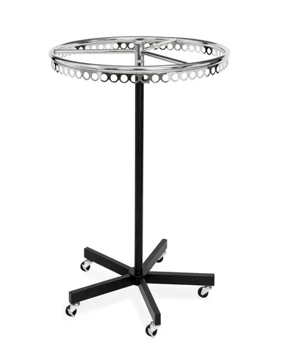 Höhenverstellbarer Rundständer 76 cm Ø Kleiderständer Verkaufsständer Ringlöcher