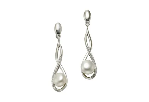 Zeeme Pearls Ohrhänger 925 Silber mit Süßwasserzuchtperlen von ZEEme