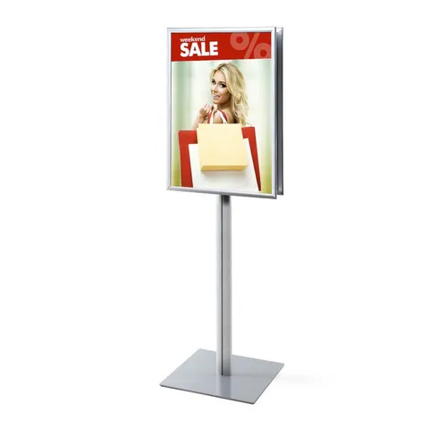 Showdown Displays Infoständer Gehrung A1 doppelseitig – Plakatständer für maximale Sichtbarkeit - Der Showdown Displays Infoständer Gehrung A1 doppelseitig ist ideal für die professionelle Präsentation von Informationen und Werbung. Mit einfachem, werkzeuglosem Posterwechsel und stabiler Konstruktion eignet er sich perfekt für stark frequentierte Bereiche.