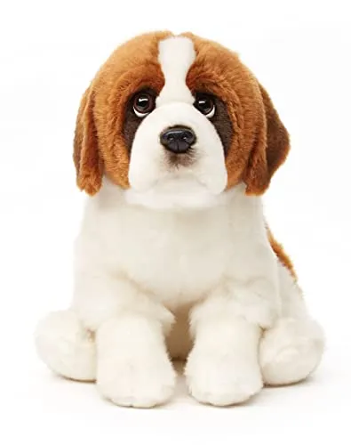 Uni-Toys Bernhardiner Plüsch-Hund 25 cm - Weich- & Stoffpuppen, lebensnahes Design und flauschig weich – perfekt zum Spielen, Sammeln oder Verschenken!