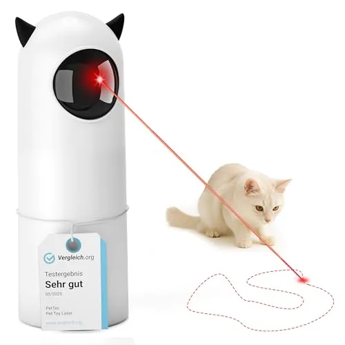 PetTec® Katzen Laserpointer Automatisch [24/7 Katzen BESCHÄFTIGUNG]