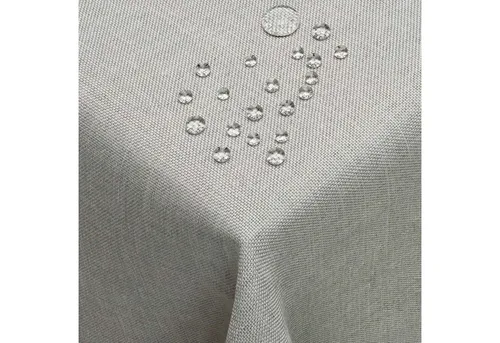 DecoHomeTextil Heimtextilmanufaktur Tischdecke Leinen Optik Tischdecke Tischtuch Abwaschbar Wasserabweisend