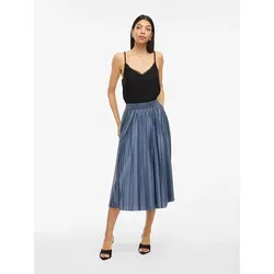 Vila Plisseerock VINITBAN SKIRT - NOOS in Vintage Indigo - Modischer knieumspielender Rock aus elastischem Material, pflegeleicht und ideal für vielseitige Outfits. Perfekt für jeden Anlass!