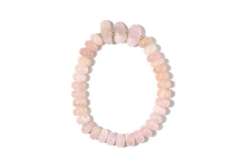 Cavill Morganit Armband mit Hämatitperlen, 89,28 ct, 18 cm in lila von Cavill