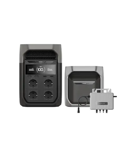 EcoFlow DELTA 3 Tragbare Powerstation mit Zusatzakku 1024 Wh