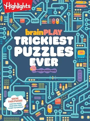 Produktbild brainPLAY Trickiest Puzzles Ever: Extra Tricky Brain Teasers, Logic Puzzles and Games for Kids 7 and Up, Over 200 Brain Games for Kids (brainPLAY Puzzle Books)