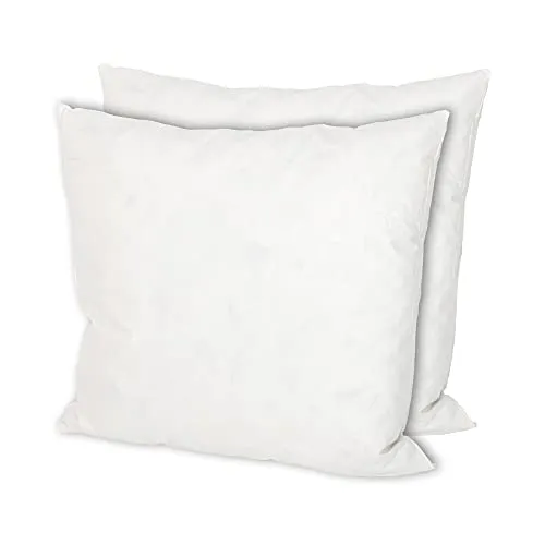MSS e.K. 2er Set Federkissen 35x35 cm – Komfort und Stil in weiß von MSS