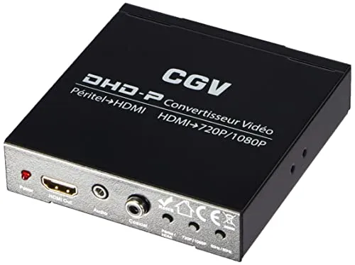 CGV DHD-P Scart-auf-HDMI-Konverter, Schwarz