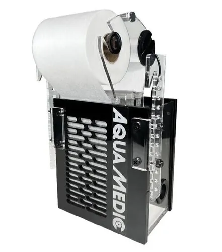 Aqua Medic Ocean Clear - Kompakter Rollen-Vliesfilter - Hochleistungs-Aquarienfilter für Süß- und Meerwasser bis 850 l, mit automatischer Rollenförderung und zwei Filtermodi für optimale Wasserqualität.