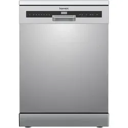 homeX Standgeschirrspüler DWFS601444C-S – Freistehend, 14 Maßgedecke, AquaStop