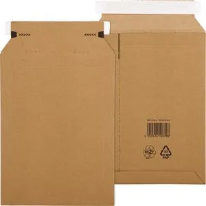 Smartboxpro Versandtaschen 210100625, braun, C4+, ohne Fenster, haftklebend, aus Karton, 25 Stück