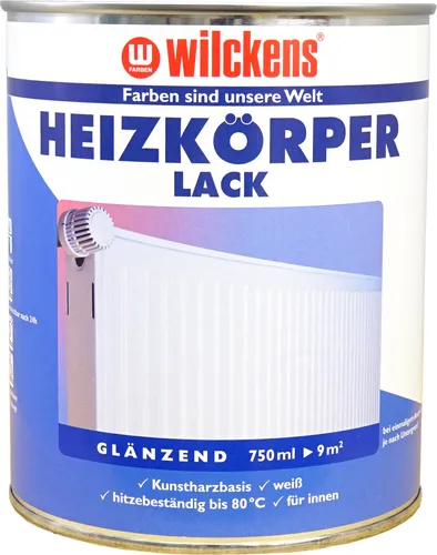 Wilckens Heizkörperlack glänzend, 750 ml, Weiß