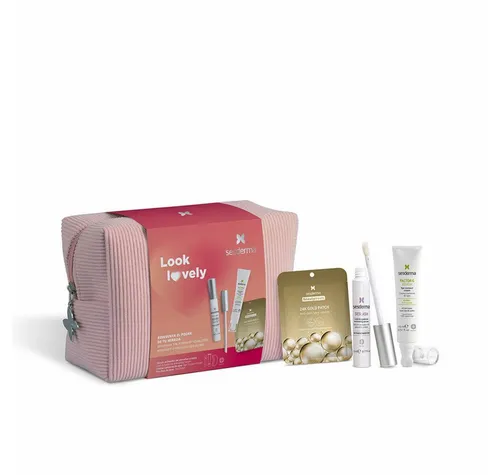 Sesderma Kosmetiktasche: G-Faktor Augenpartie + Seslash Serum + Beautytreats Patch 24K Gold - Hautpflegesets & -kits, perfektes Paket für verjüngenden und aufhellenden Effekt mit exklusivem SESDERMA Kulturbeutel als Geschenk.