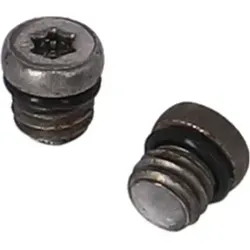 XLC BR-X127 Bleeding Mutter-Set für SRAM/Avid, Ø6, M5x0,8mm bestehend aus 2 Muttern, 2 Gummis, grau, 4-teilig (1 Set) - Schwarz