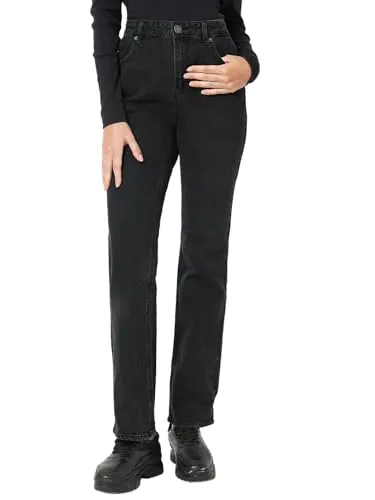 VERO MODA VMTESSA Damen Jeans - Hohe Taille & Gerade geschnitten - Damen-Jeanshosen mit hohem Tragekomfort, gefertigt aus 79% Baumwolle und 20% recycelter Baumwolle für nachhaltigen Style.