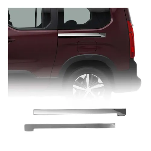 OMAC Zierleiste für die Tür 5732133 - Modellspezifische Zierleiste für Fahrzeugtüren, beidseitig, mit Montageanleitung und chromfarbener Oberfläche für zusätzlichen Schutz und stilvolle Akzente.