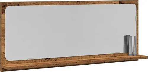 vidaXL Spiegelregal Altholz 90 x 10.5 cm