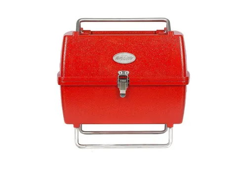 OMAC Tragbarer Holzkohlegrill Rot von OMAC