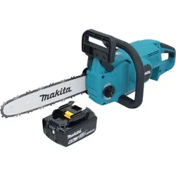 Makita DUC 307 G1X2 Akku Kettensäge 18 V 30 cm - Kettensäge im Akkubetrieb mit 30 cm Schwertlänge und 6,0 Ah Akku für kabellosen Komfort, ideal für Garten- und Landschaftsarbeiten.