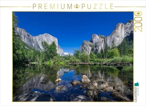 CALVENDO Puzzle Yosemite Valley - 2000 Teile - Klassisches Puzzle mit 2000 Teilen, Lege-Größe 90x67cm. Erlebe die spektakuläre Schönheit des Yosemite Valley und halte unvergessliche Momente der Natur fest!