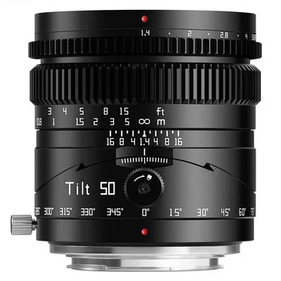 TTArtisan Tilt 50mm F1.4 Fujifilm X-Mount Schwarz | Temporär mit Kostenlose Geschenkbox i.W.v. 160 EUR T-F5014-B-X