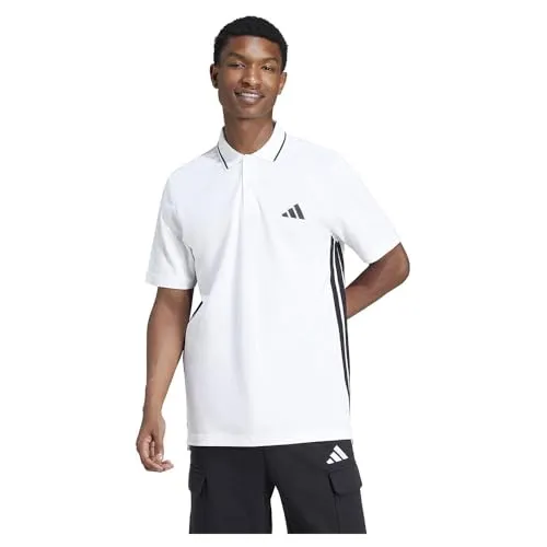 ADIDAS Herren Polo Essentials 3-Streifen Piqué - Poloshirt aus Piqué für modernen Komfort. Mit auffälligen 3-Streifen und aus mindestens 70 % recycelten und erneuerbaren Materialien für nachhaltigen Stil.