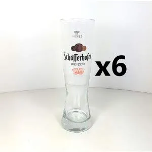Schöfferhofer Weizen Bierglas 0,5l - 6er Set