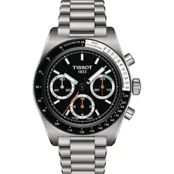 Tissot T-Sport PR516 Chronograph Mechanical T149.459.21.051.00 - Schwarz, Silber - 40mm - Herrenuhren mit elegantem schwarzfarbigem Zifferblatt und hochwertigem Edelstahl-Armband, ideal für sportliche Anlässe und den täglichen Gebrauch.