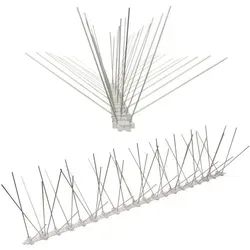 Pestsystems - 1 Meter (2 X 0,5m) Taubenspikes 5-reihig Auf Polycarbonat - Hochwertige Lösung Für Vogelabwehr Taubenabwehr Spikes