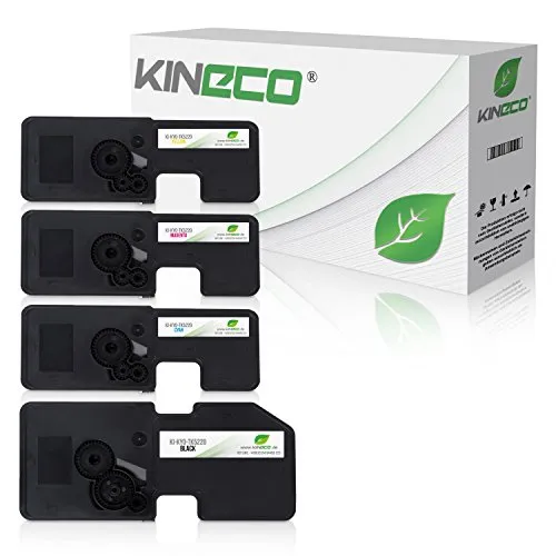 Kineco 4 Toner kompatibel mit Kyocera TK-5220 für Kyocera Ecosys P5021cdn P5021cdw M5521cdn M5521cdw