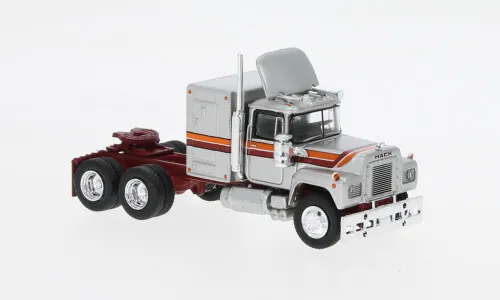 Brekina 85806 - 1/87 Mack RS 700, metallic-silber/dunkelrot, 1966 - Neu