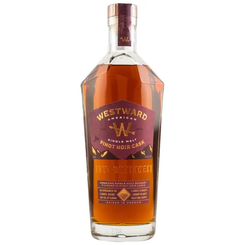 94,29€/L Westward Pinot Noir Cask American Single Malt Whiskey 45%