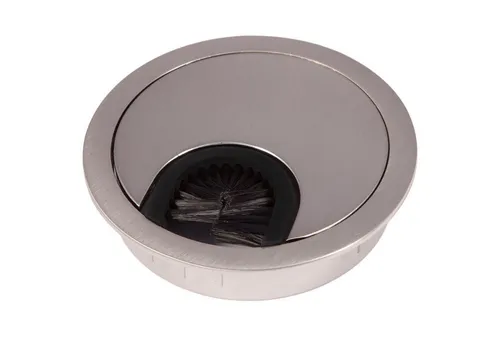 So-tech - Sotech 2 Stück Schreibtischdurchführungen Kabeldurchlass Aus Metall Edelstahloptik Bohrmaß Ø 68 Mm Schreibtisch Mit Staubdichtung