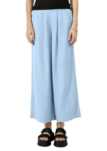 QS Culotte Hose Leinenmix blau 34