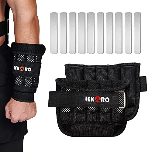 Verstellbare Handgelenk-Arm-Gewichte - 1 Paar 2er-Pack - Krafttraining Handgelenk- & Knöchelgewichte, ideal für mehr Widerstand beim Workout und zur Kalorienverbrennung, bequem und atmungsaktiv für den Einsatz überall.