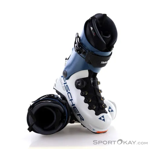 Fischer Travers TS WS white/blue 24.5 - Leichter Tourenskischuh - Skischuhe für Damen mit nur 1190 g, ideal für komfortable Aufstiege und optimale Schließkraftverteilung dank BOA® Fit System. Perfekt für jede Tour!