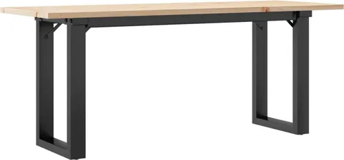 vidaXL Couchtisch O-Gestell 110x40x45 cm aus Kiefer & Stahl von vidaXL