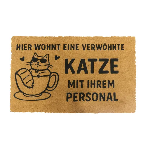 Fußmatte Kokos Haustürteppich Fußabstreifer Schmutzfänger Schuhmatte 60x40 cm