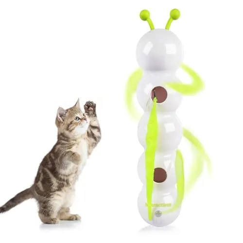 all for paws Wack'A'Worm Tier-Intelligenzspielzeug - Interaktives Katzenspielzeug für geistige Förderung, fördert die Intelligenz und bietet stundenlangen Spielspaß für Ihre Katze.