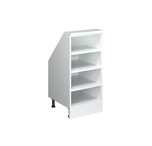 Vicco Unterschrank R-Line, Weiß, 40 cm – Ideal für Dachschrägen - Unterschrank für Dachschrägen, bietet funktionalen Stauraum und modernes Design. Höhenverstellbare Füße sorgen für sicheren Stand und nahtloses Erscheinungsbild.
