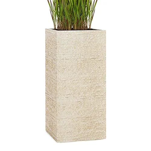 Pflanzwerk® Pflanzkübel Tower Antik Sand 50x23x23cm – Frostbeständig und UV-Schutz - Hochwertiger Pflanzkübel von Pflanzwerk für drinnen und draußen. Frostbeständig und mit UV-Schutz, ideal für langlebige Pflanzenarrangements. Maße: 50x23x23cm, Gewicht: 5kg. Perfekte Ergänzung für Ihren Garten!